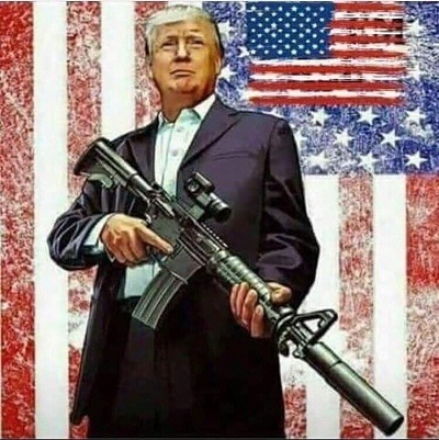 Trump With Rifle