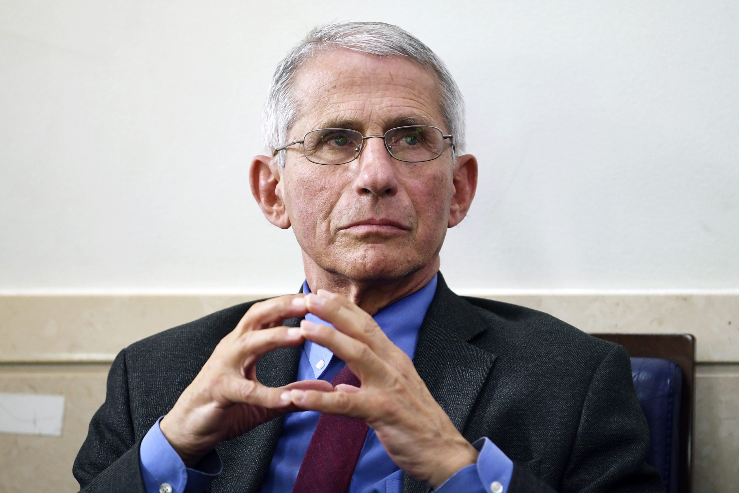 Fauci in a press briefing