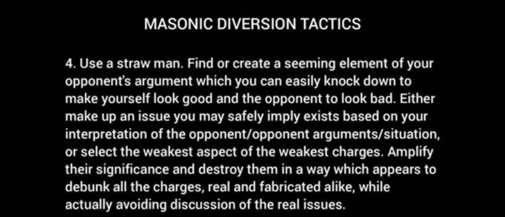 Masonic Diversion Tactics 4